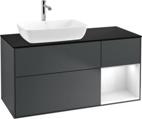 V&B Waschtischunterschrank Finion Wandbeleuchtung in Lackausführung, Breite: 120 cm, Höhe: 50,1 cm, Tiefe: 50,1 cm - Bild 1
