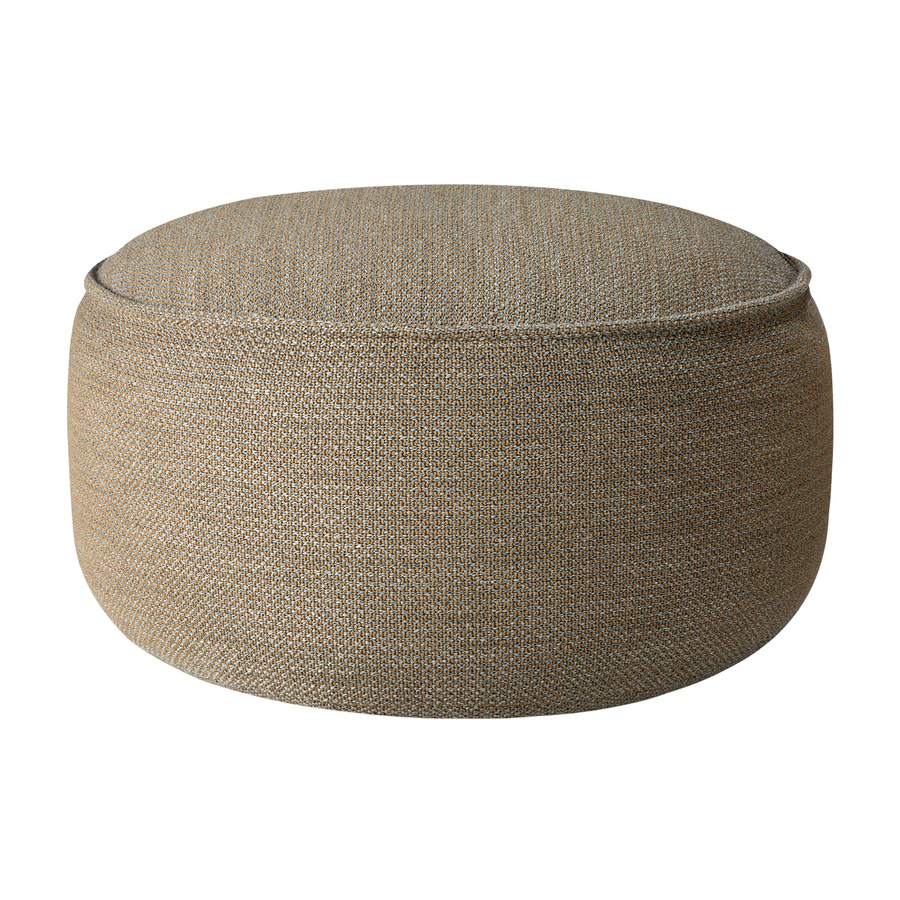 Ethnicraft Donut Outdoor Pouf XL braun kariert - Bild 2