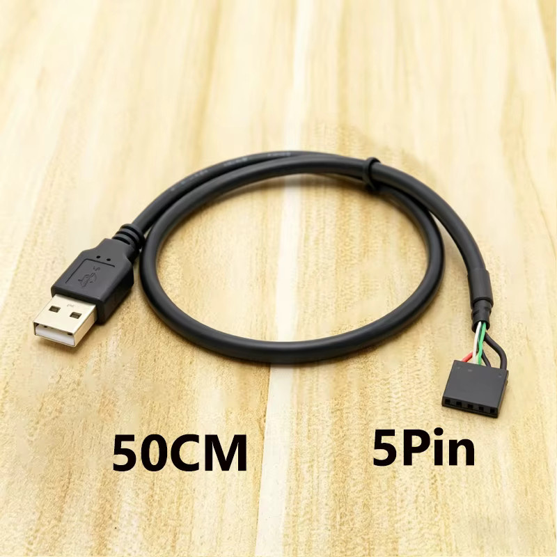 YuXi USB 2.0 zu 5/9-Pin Verlängerungskabel Dual-Adapter in Schwarz für PC DIY Bluetooth und RGB - Bild 3