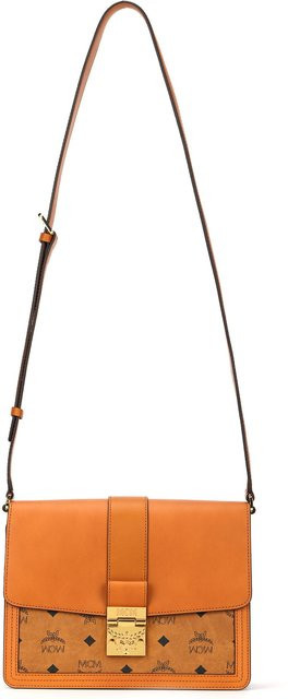 MCM Umhängetasche, Monogramm, Canvas, Leder, Damen, Braun Cognac - Bild 1