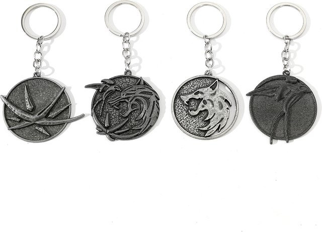 Bandai Wolfskopf-Schlüsselanhänger, Medaillon, Herren - Bild 1