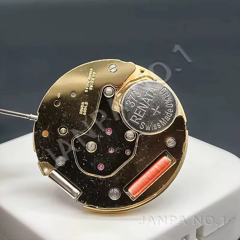Ronda Quarz-Uhrwerk, Gold, Weißes Datumsrad, Unisex - Bild 3