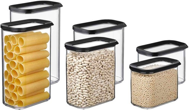 Mepal Modula Vorratsdosen 6er Set transparent aus Kunststoff mit Snap-Lid - Bild 1