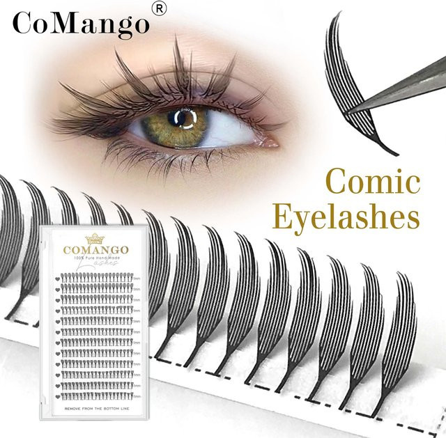 CoMango Falsche Wimpern, Black, Unisex - Bild 1