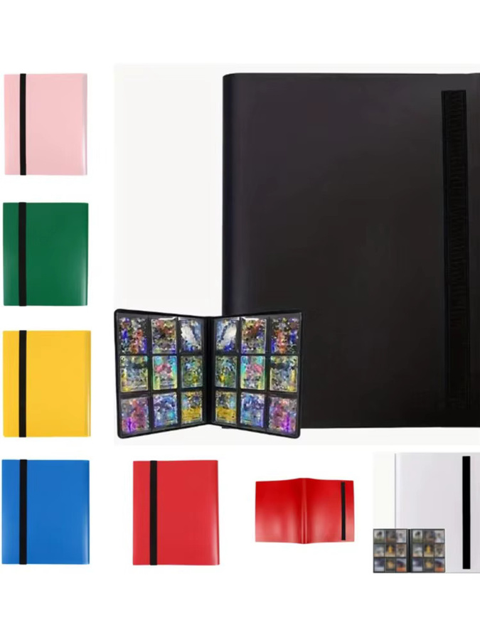 Transparentes Raster-Taschenalbum in Grün als tragbarer Organizer für Karten und Tickets aus Kunststoff - Bild 4