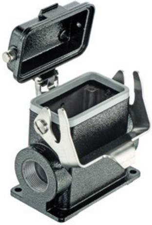 Harting Sockelgehäuse aus Aluminium in Schwarz, Baugröße 19370100296 - Bild 1