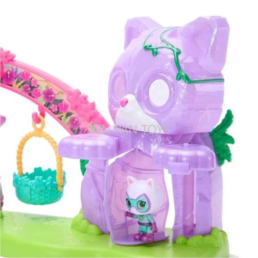 Disney Jr SuperKitties Su-Purr Wild Spielset, Rutsche Schaukel, Bitsy Willa Figur Kitty House Modell - Bild 2