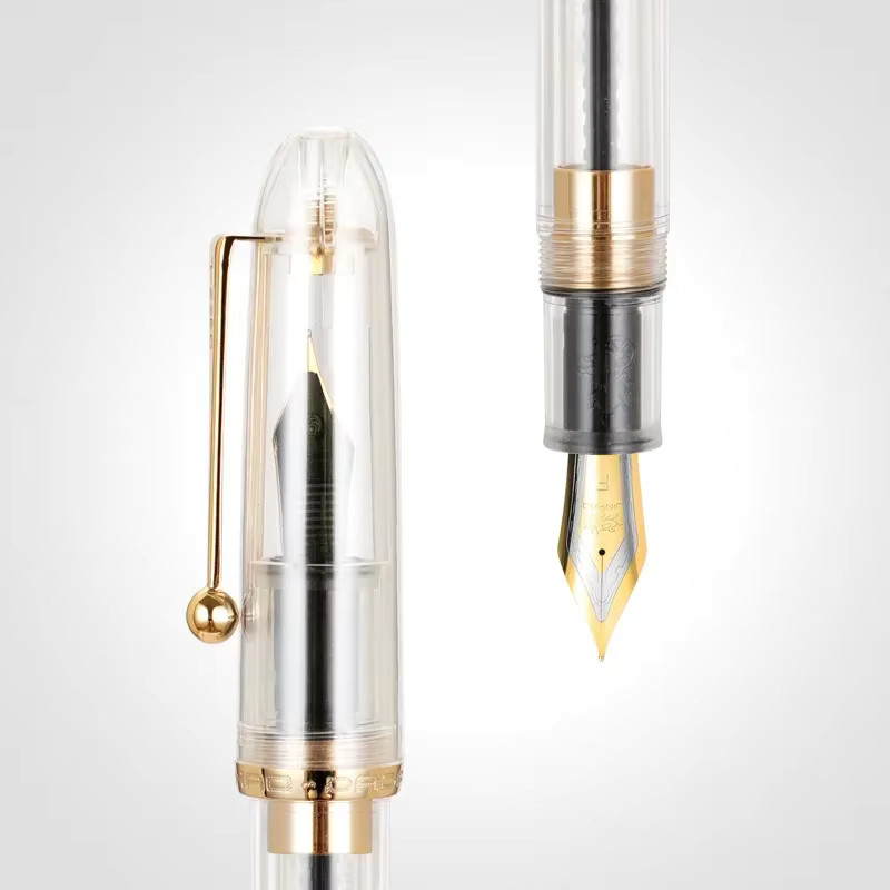 JINHAO 9016 Füllfederhalter aus Acryl in Transparent und Schwarz mit 35 mm Feder - Bild 2