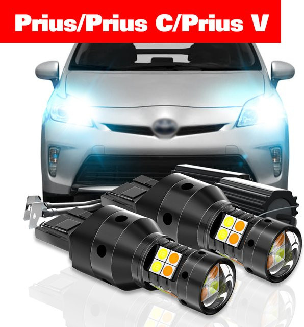 LECIBUBI LED Dual Modus Blinker und Tagfahrlicht DRL Set für Toyota Prius C V 2003-2019, 2 Stück - Bild 1