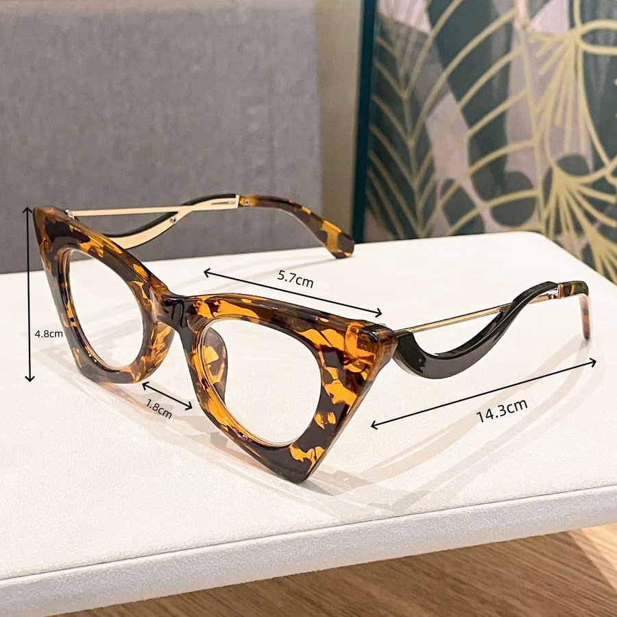 RELEN Korrektionsbrille Cat-Eye, Vollrand, Kunststoff, braun, Damen - Bild 4