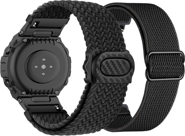 DAINU Uhrenarmband Nylon, Schwarz, Unisex, für Amazfit T-Rex/T-Rex Pro/T-Rex 2/T-Rex Ultra - Bild 1