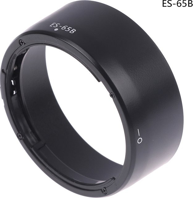 Canon ES65B Gegenlichtblende in Schwarz für EOS R, RP, R5, R6 und RF 50mm F1,8 STM Objektive mit 43mm Filterdurchmesser - Bild 1