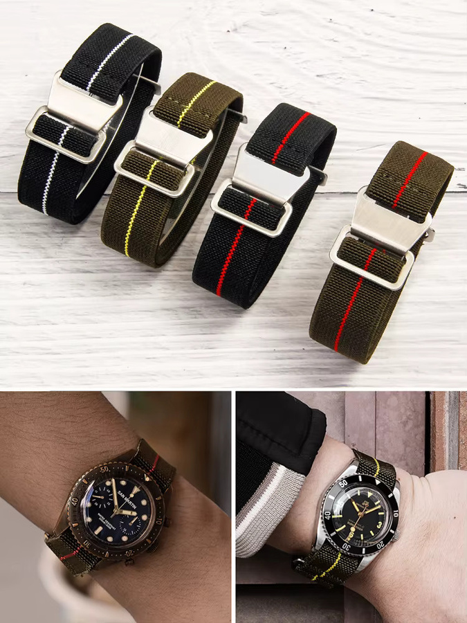 Zhangeer Uhrenarmband Nylon, elastisch geflochten, Unisex - Bild 6