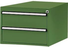 Manuflex Schubladen-Unterbauten für Werkbank Profi, Farbe: Resedagrün, Tiefe: 70 cm - Bild 1