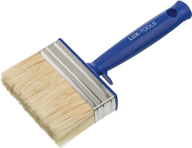 LUX-TOOLS Flächenstreicher Dispersion 100 mm aus Kunststoff in Blau - Bild 1