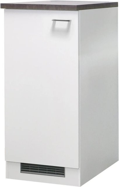 Flex-Well Demi-Geräteumbauschrank Lucca Küchen-Kühlschrankumbau in Weiß Matt B/H/T: 60 x 126 x 60 cm - Bild 1