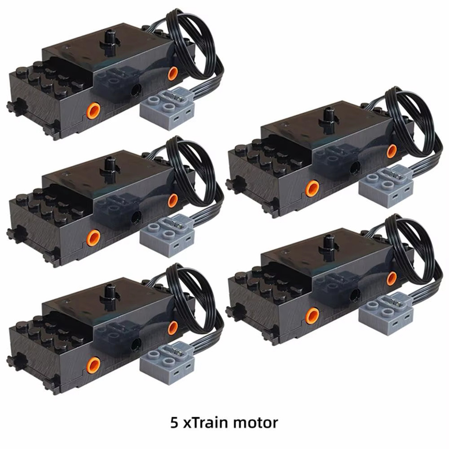 Leleopodo Motor 88002 Technischer Geschwindigkeit Motor aus Kunststoff für Bahnstrecken und Spielzeug-Zubehör in Schwarz - Bild 5
