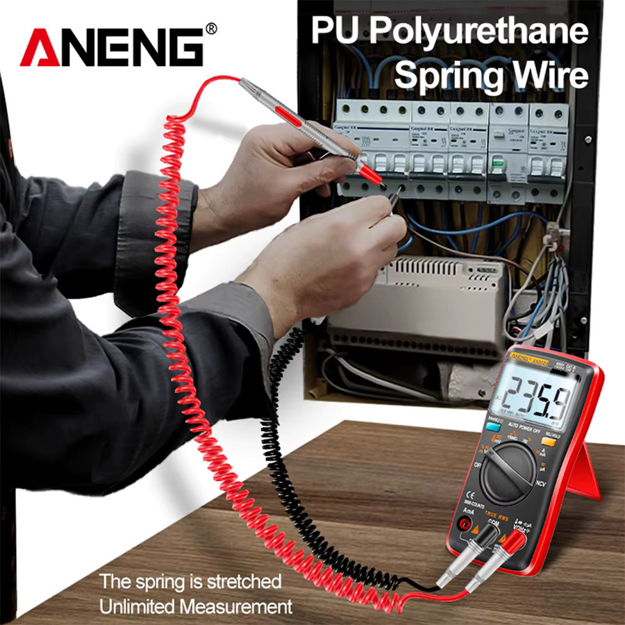 ANENG PT2009/2010 Universal-Multimeter Prüfspitzen Set 20A 1000V mit Federdraht-Messkabeln für Digitalmultimeter - Bild 5