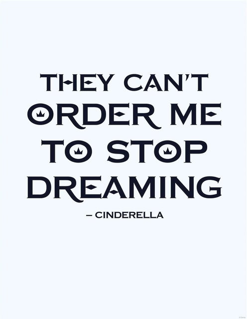 Komar Wandbild Cinderella Quote Paper Poster B: 40 cm, H: 50 cm - Bild 1
