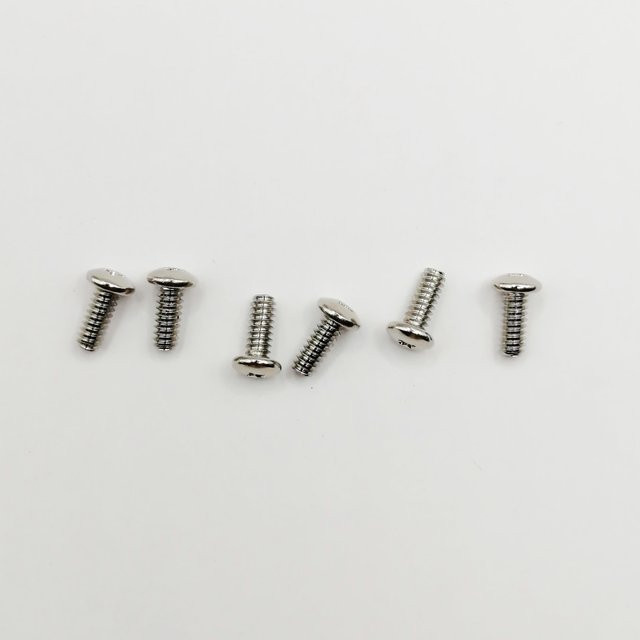 6er Set Scharnierschrauben für Oster Turbo A5 2-Gang und Ein-Geschwindigkeits Schermaschinen in Silber - Bild 1