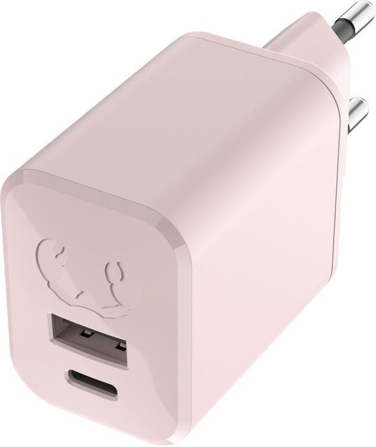 Fresh N Rebel Mini-Charger mit USB-C und USB-A, PD 45W, Smokey Pink - Bild 1