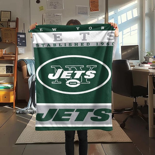 New York Jets Flanellendecke Dear YuZong in Grün, B x T: 80 x 120 cm - Bild 1