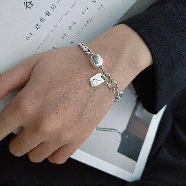 Allbestart Charm Armband, 925 Silber, Perle, Damen, Vintage - Bild 1
