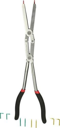 KS Tools Doppelgelenk-Sicherungszange für Innensicherungsringe aus Chrom-Vanadium in Silber - Bild 1