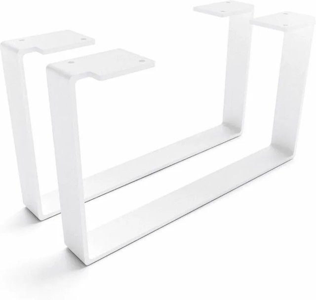 HEVVA Möbelfüße LUXEMBURG 2er Set Weiß, Höhe: 20 cm, Tiefe: 35 cm - Bild 1