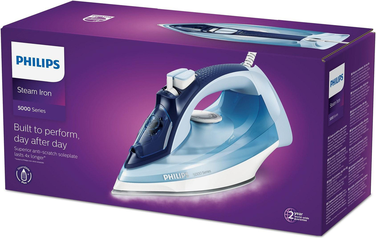 Philips 5000 Series DST5030/20 Dampfbügeleisen in Blau - Bild 3