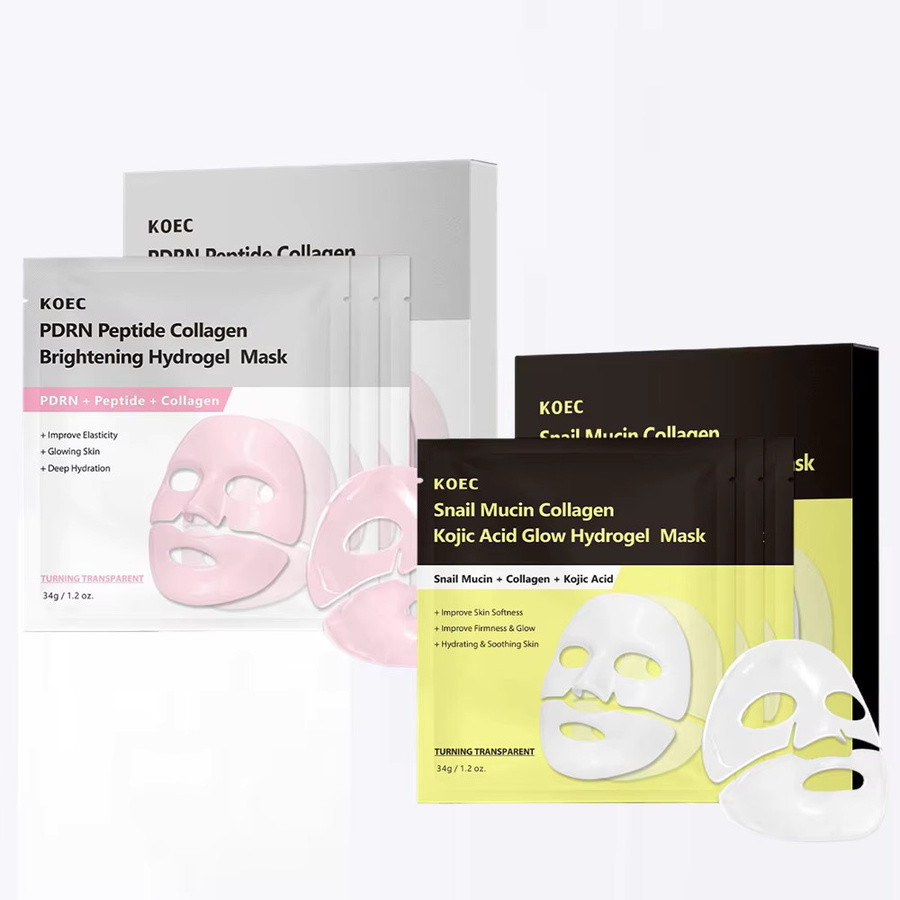 KOEC PDRN Peptid Bio-Kollagen Hydro-Gel Maske, Kojisäure, Gesicht - Bild 3