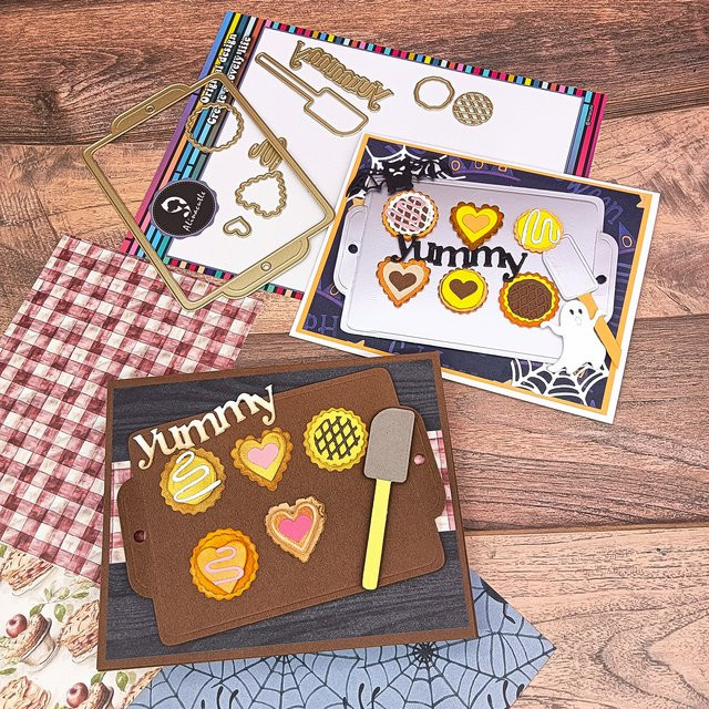 Alinacutle Back-Set aus Metall mit goldenen Stanzformen für Scrapbooking, DIY-Grußkarten und Handwerk - Bild 1