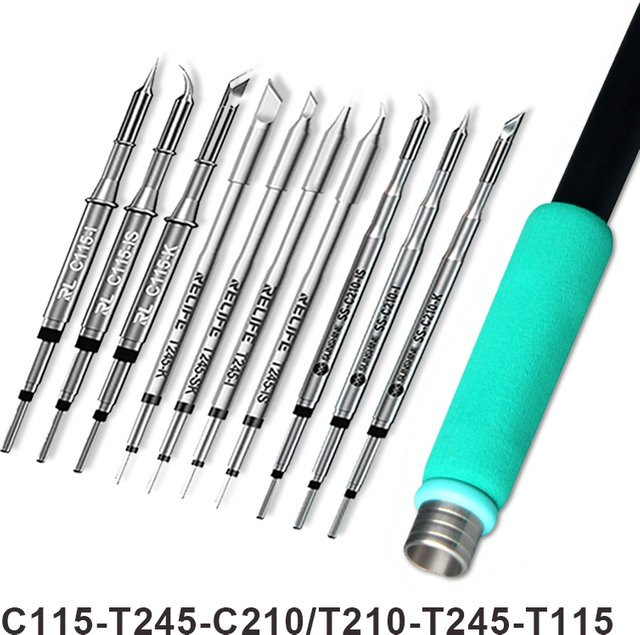 RELIFE Lötspitze C210 T245 C245 C115 in Silber für GVM T210 und T115 professionelles Lötstation-Schweißwerkzeug - Bild 1