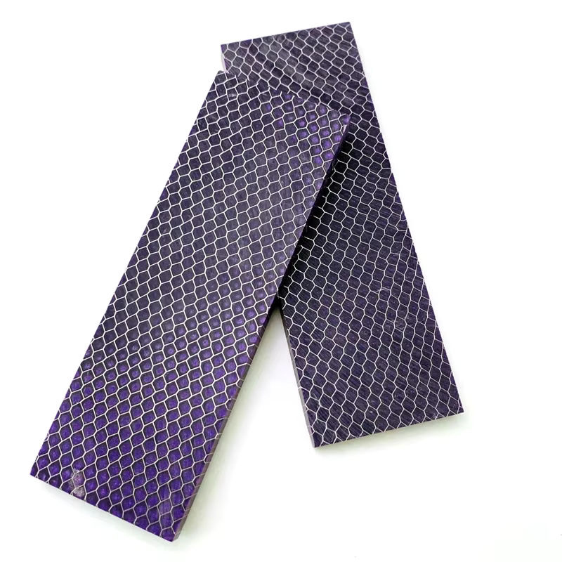 C-Tek Messergriffmaterial Platte mit Schlangenkorn und Wabenmuster aus Harzmaterial - Bild 4