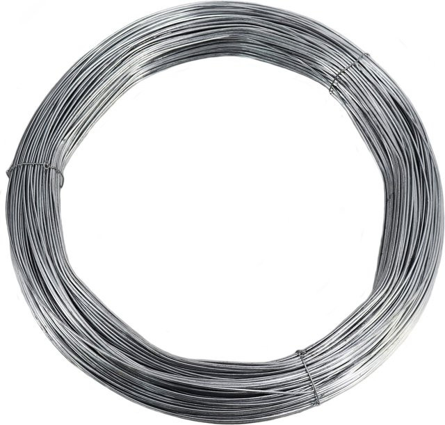 Aquagart Spanndraht für Wildzaun, Forstzaun und Weidezaun aus verzinktem Stahl, Farbe: Silber, 400 m - Bild 1