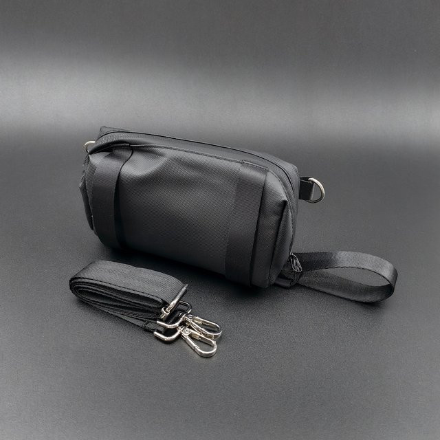 BMUUPY Wasserdichte Nylon-Aufbewahrungstasche für DJI Osmo Pocket 3, Tragbare Kamera-Umhängetasche in Schwarz, Kompatibel mit Osmo Pocket 1/2 Zubehör - Bild 1