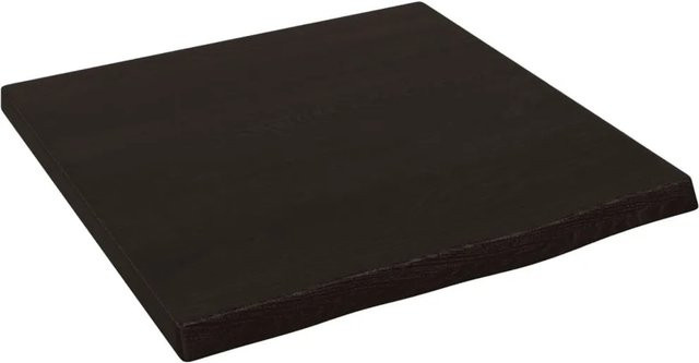 vidaXL Wandregal aus Massivholz Eiche in Dunkelbraun, rustikaler Stil, B/T/H: 40 x 40 x 2 cm - Bild 1