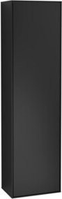 V&B Hochschrank Finion in Schwarz mit Glastüren, B/T/H: 41,8 x 27 x 151,6 cm - Bild 1