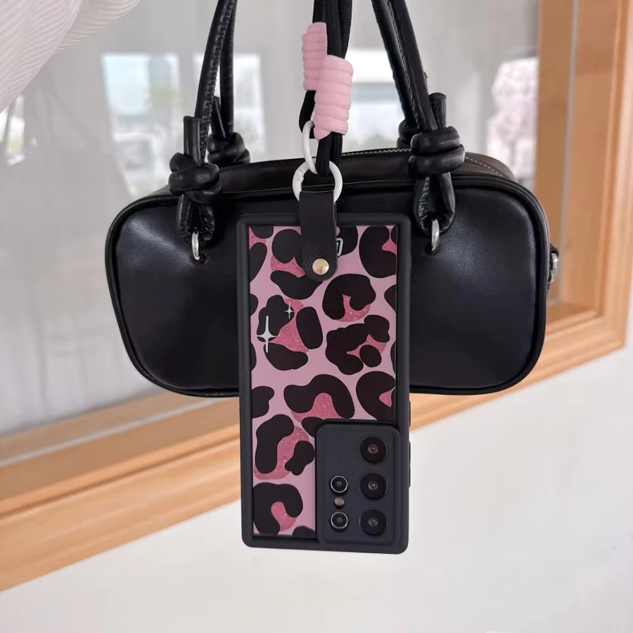 szHAIyu Soft Cover mit Handgelenk-Strap für Samsung Galaxy S25 S24 Ultra S23 S21 FE A56 A55 A54 A53 A36 A35 A34 A26 A25 A24 A16 A15 in Schwarz oder Pink - Bild 4