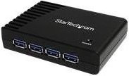 StarTech.com 4 Port SuperSpeed USB 3.0 Hub in Schwarz für den Desktop (ST4300USB3EU) - Bild 1
