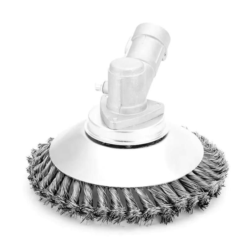 FNICEL Unkrauttrimmer Kantenkopf aus Kohlenstoffstahl in Silber, 6/8 Zoll Bruchsicher mit abgerundeten Kanten für Rasenmäher und Gartenarbeit - Bild 2