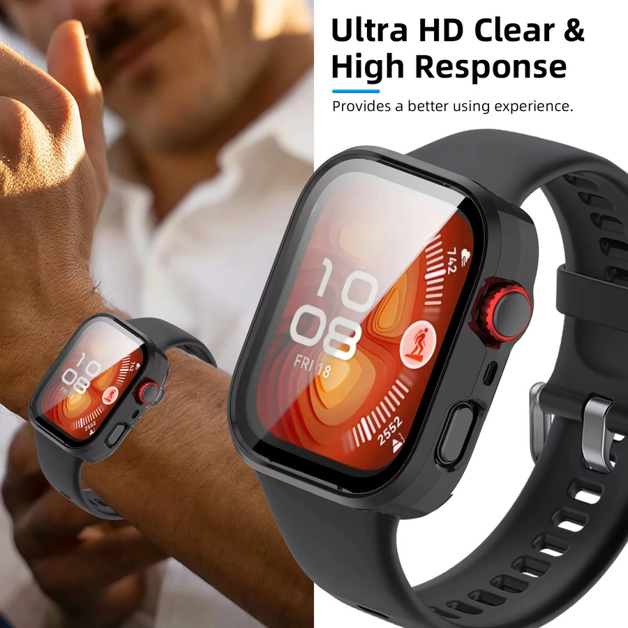 Huawei Schutzhülle für Watch Fit 5 Pro, Silikon, Schwarz - Bild 3