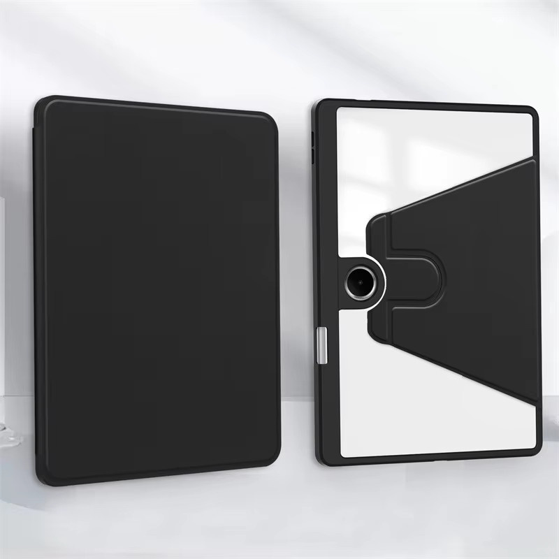 Schutzhülle mit 360 Grad Rotation für OPPO Pad SE 11 Zoll 2025 OPD2417, transparente Acryl Rückseite mit Stifthalter - Bild 5