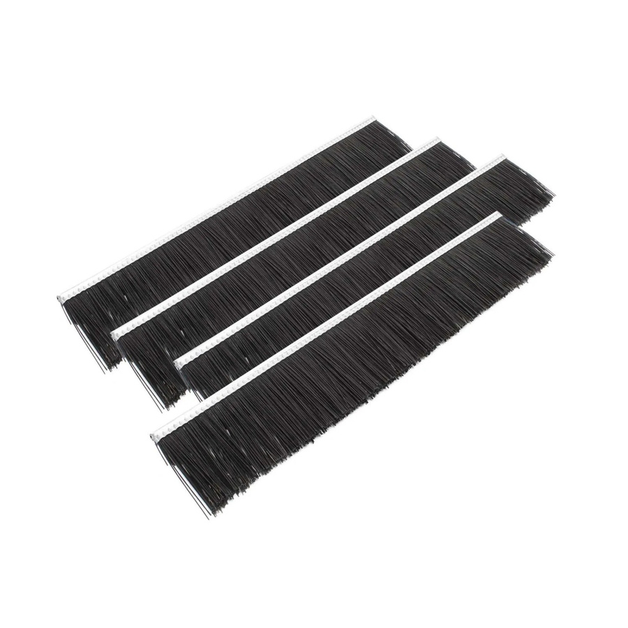Wiltec 4er Set Ersatzbürsten Schwarz für Rasenkehrmaschinen und Laubsammler, Breite: 50 cm - Bild 2