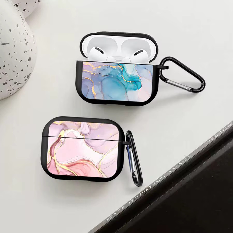 Schutzhülle für Apple AirPods mit modischen Kunstmustern in Multicolour - Bild 2