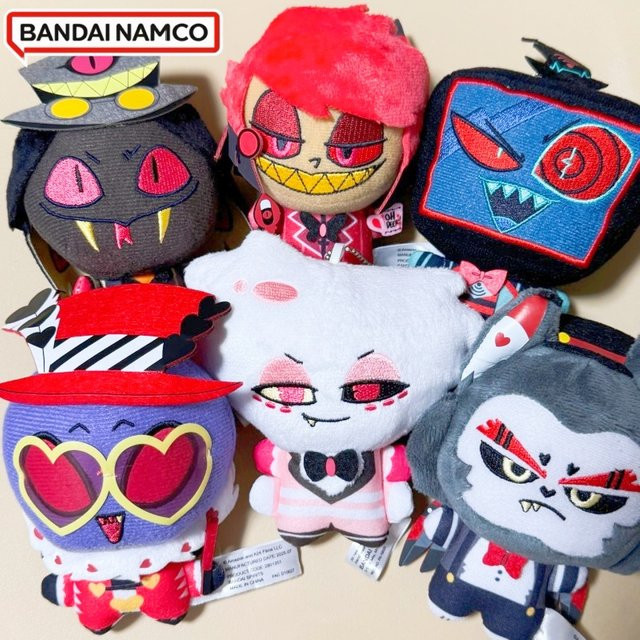 Bandai Hazbin Hotel Plüschpuppen-Anhänger, Einzelfigur, Bunt / Mehrfarbig - Bild 1