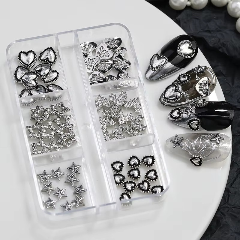 Misscheering Nagelkunst-Charm Herz und Stern, Legierung, Glänzend, Damen - Bild 5
