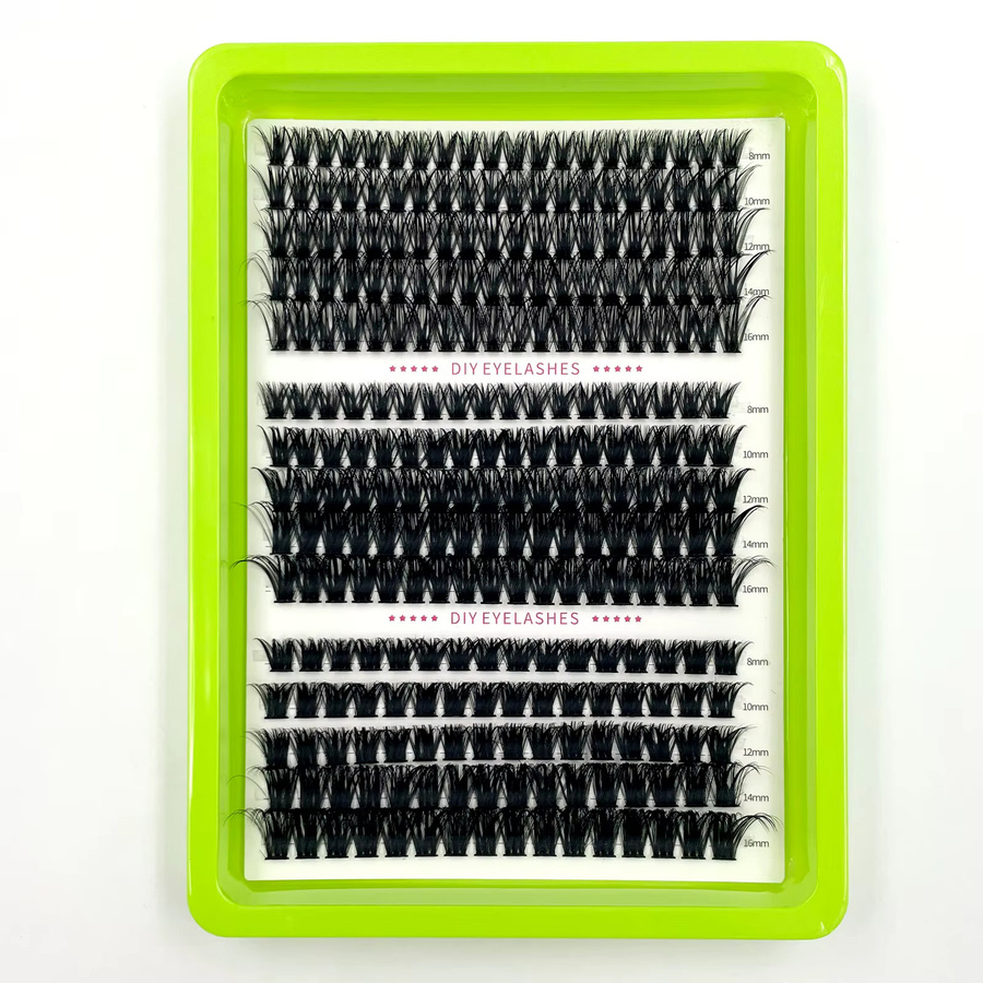 AMSDCN Künstliche Wimpern, Black, Unisex, D-Curl, Cat-Eye-Stil - Bild 3