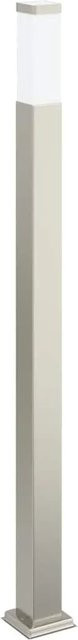 vidaXL Pollerleuchte aus Edelstahl in Silber, Höhe: 110 cm, IP44, E27, quadratisch - Bild 1