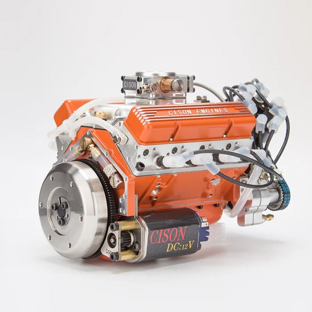 CISON V8 wassergekühltes Motormodell 44 CC 8-Zylinder-Modellbausatz mit interner Verbrennung - Bild 1